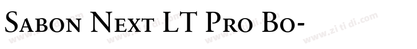 Sabon Next LT Pro Bo字体转换